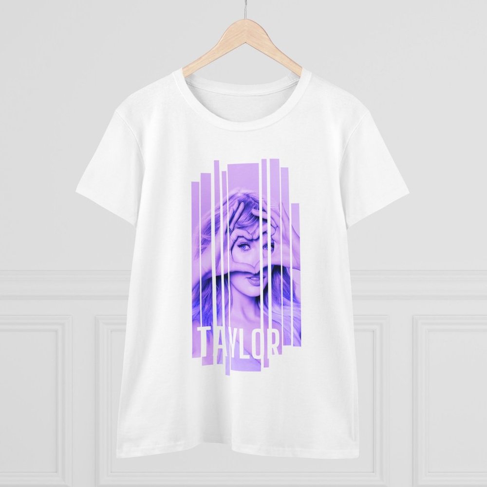 Taylor Swift Music Fan Pop T-Shirt Girl Woman's T Shirt Tee Top Cotton S M L XL